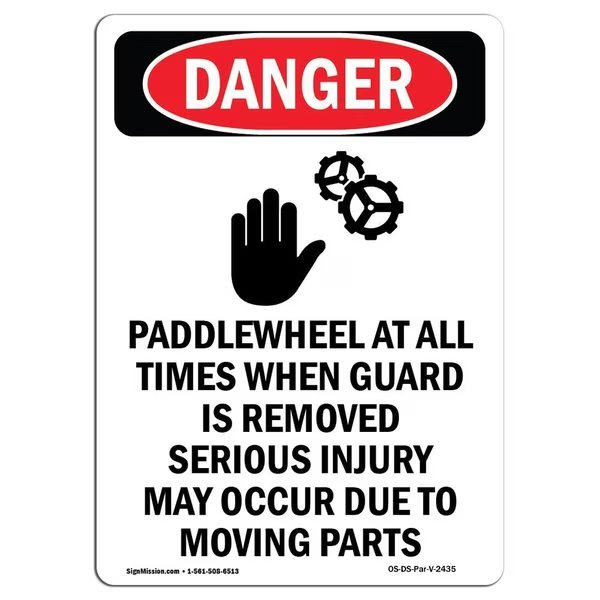 Safety Sign, OSHA Danger, 18